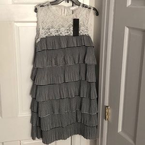 Brand new never worn with tags ruffled lace dress